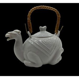 Pier One Imports White Camel Teapot